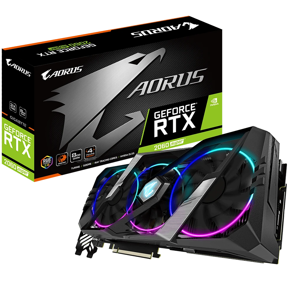 Gigabyte AORUS GeForce® RTX 2060 SUPER 8G  (Rev. 2.0)